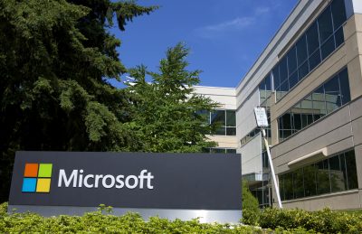 REDMOND, WASHINGTON - JULY 17: A building on the Microsoft Headquarters campus is pictured July 17, 2014 in Redmond, Washington. Microsoft CEO Satya Nadella announced, July 17, that Microsoft will cut 18,000 jobs, the largest layoff in the company's history. (Stephen Brashear/Getty Images)