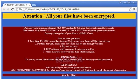 Fantom Ransomware