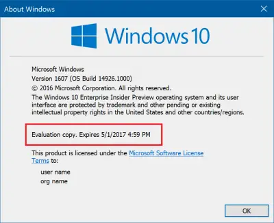 Windows 10 Insider Preview Build 14926