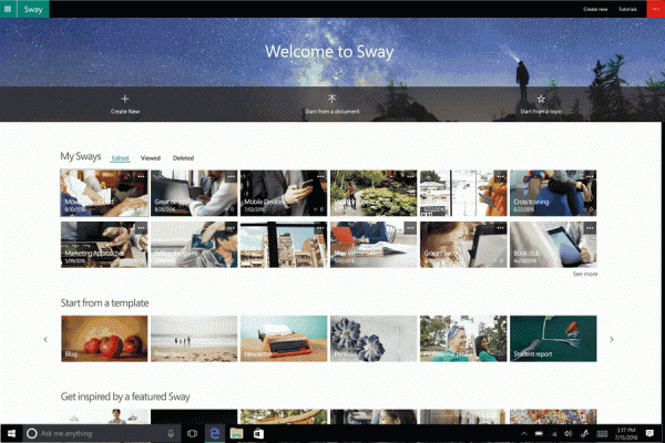 Microsoft Sway gets new styles and audio