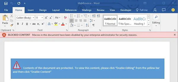 Office 2013 will block Macros