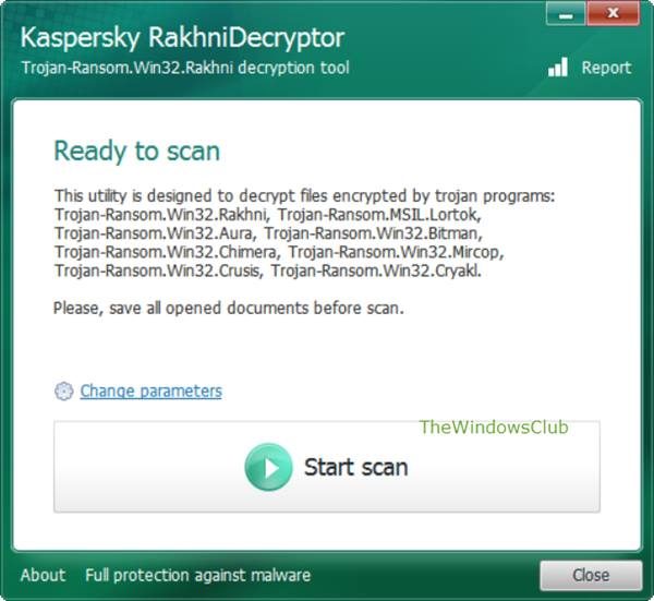 Kaspersky RakhniDecryptor