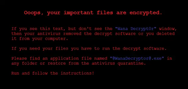 wannacry ransomware