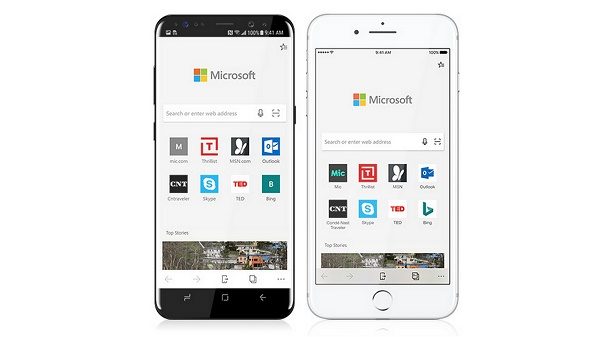 Microsoft Edge browser for Android and iOS