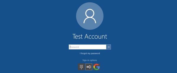 Windows 10 users can use Google login