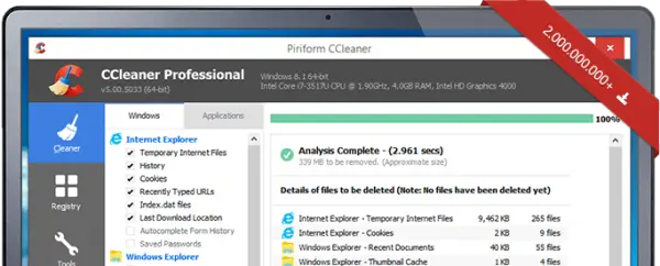 CCleaner updated itself without permission