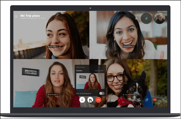 Background Blur feature for Skype