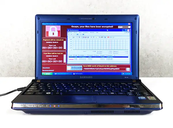 A computer Laptop with six deadly Malware is up for auction
