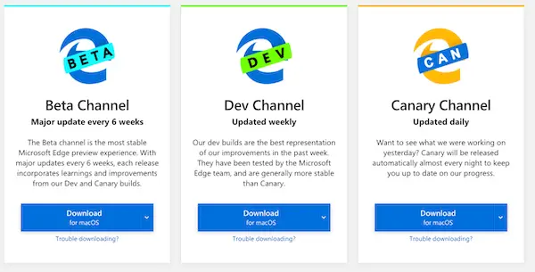 Microsoft Edge Beta Channel