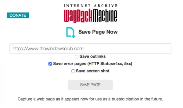 Wayback Machine rolls out new and improved Save Page