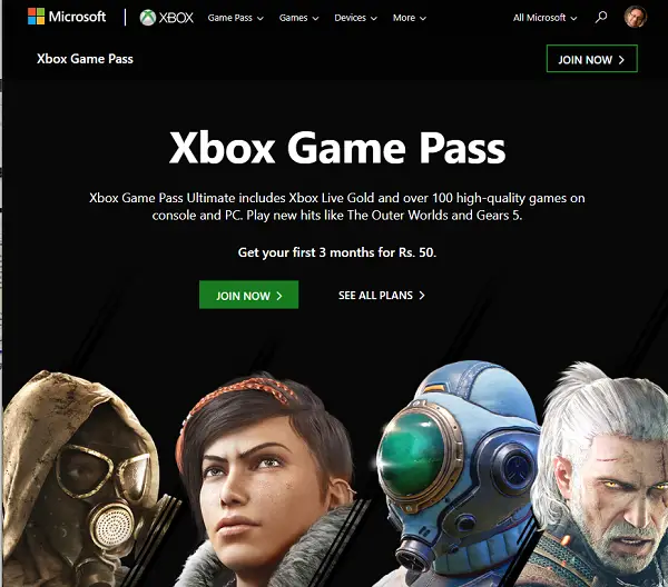 Xbox Game Pass Offer