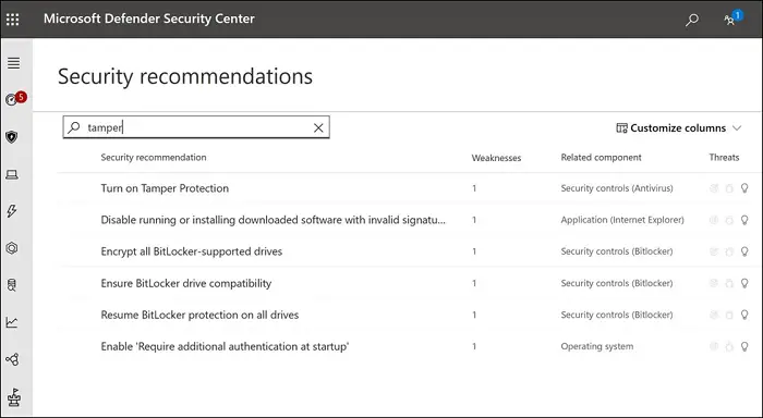 Tamper protection Enterprise Windows