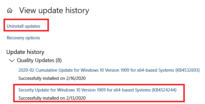 Windows Team removes standalone security update (KB4524244)