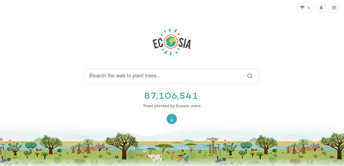 search engines like ecosia