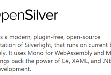 OpenSilver Open Source Silverlight