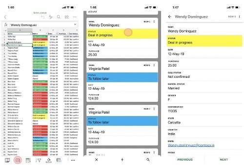 Excel simplifies Viewing and Editing experience on mobile; Rolls out Card View