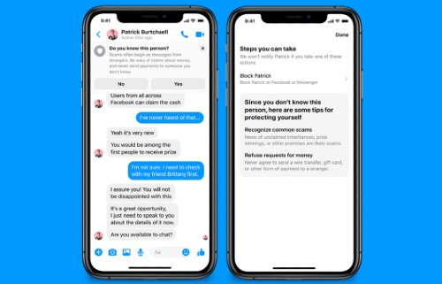 Facebook Messenger Safety Notices