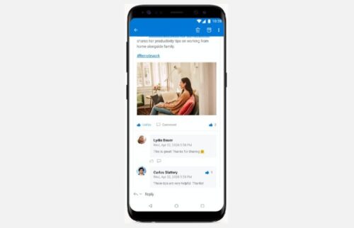 Microsoft 365 users can engage with Yammer notifications in Outlook apps