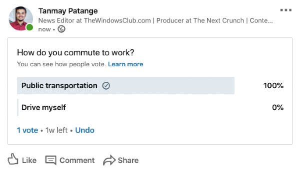 LinkedIn Polls