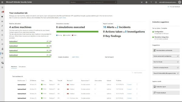 Microsoft Defender ATP Evaluation Lab Simulations