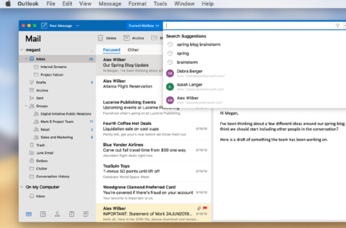 how to add new account to outlook on mac