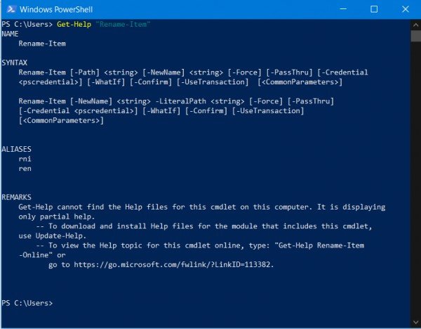 PowerShell Command Prompt