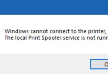 Windows 10 2004 Print spooler error