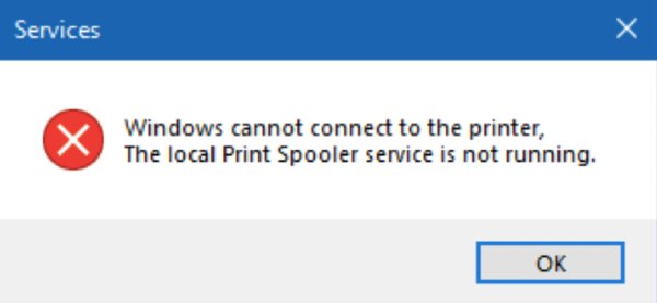 Windows 10 2004 Print spooler error