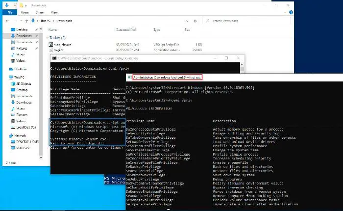 Windows 10 Relative Path DLL Hijacking