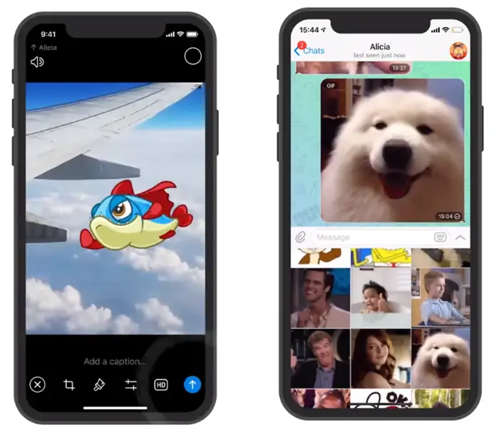 Telegram user get built-in Video editor, Animated Stickers, Speaking GIF