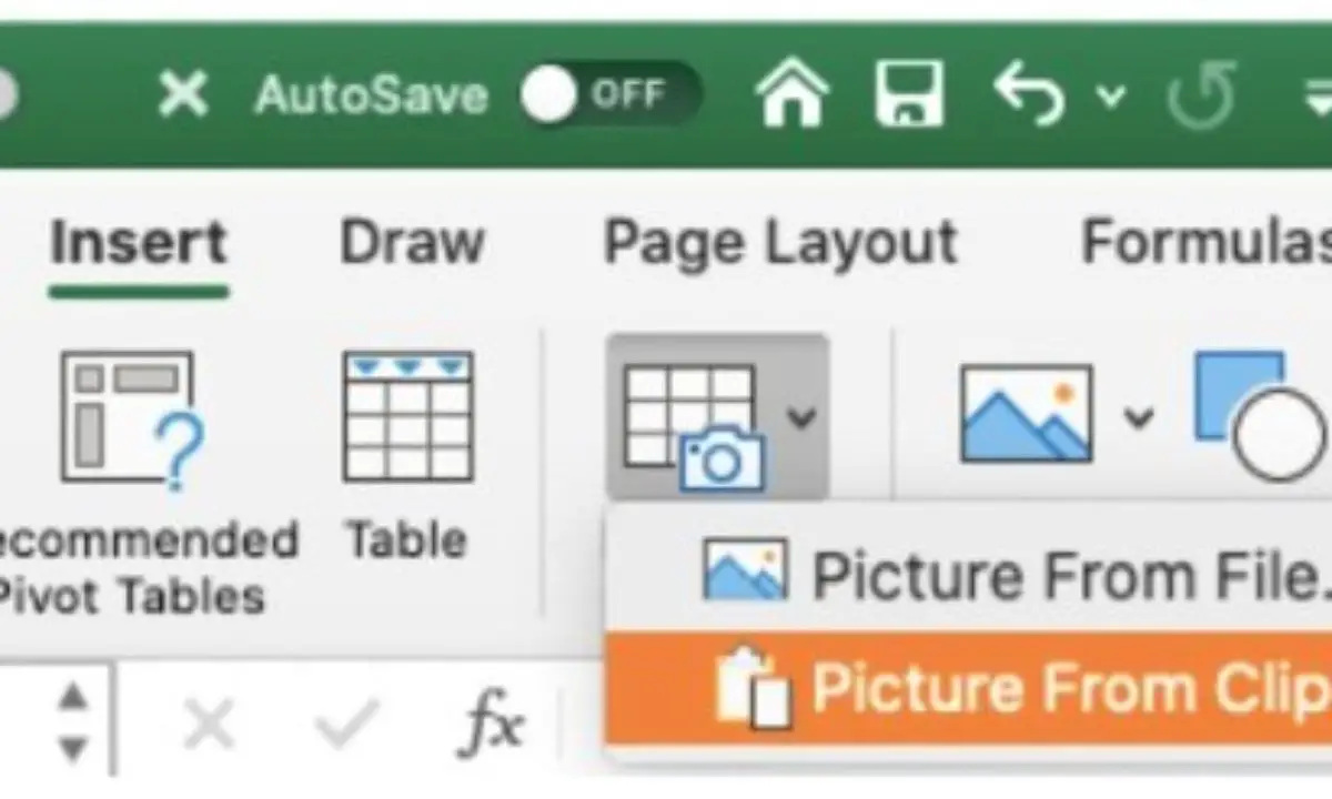 insert an image into excel cell for mac