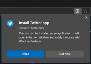 Google Chrome, Edge users can create tweets from Windows 10 taskbar