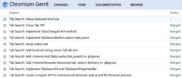Google Search Tab Search Chromium Gerrit