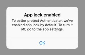 Microsoft Authenticator now enables app lock feature by default