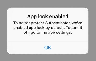 Microsoft Authenticator App Lock