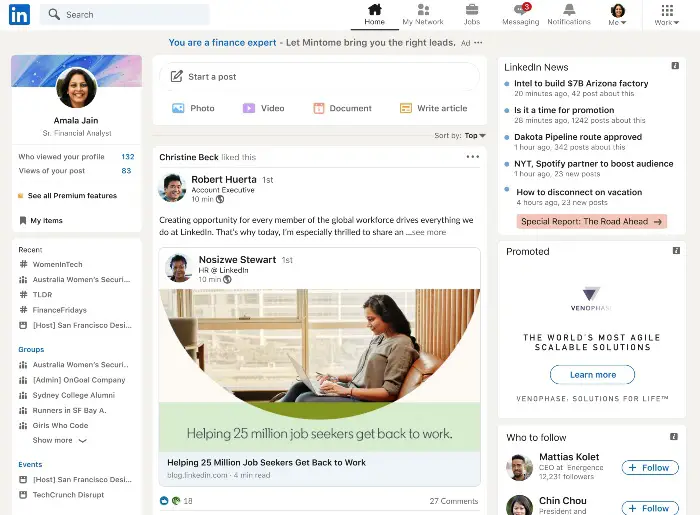 LinkedIn Redesign