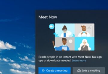 Windows 10 Skype Meet Now