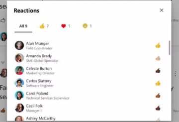Yammer Reactions