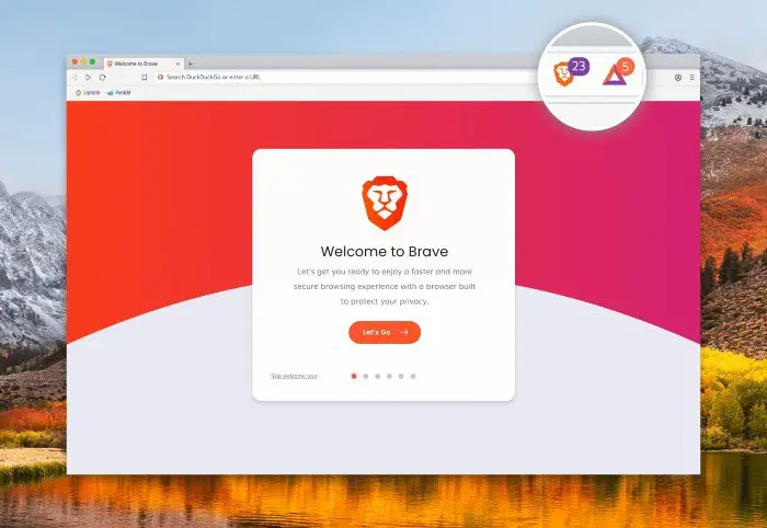 brave browser google search