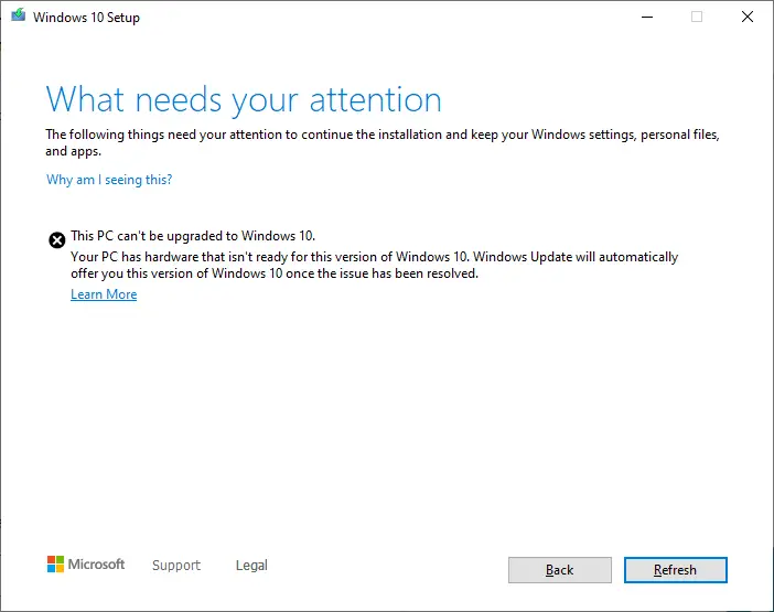 Windows 10 Error