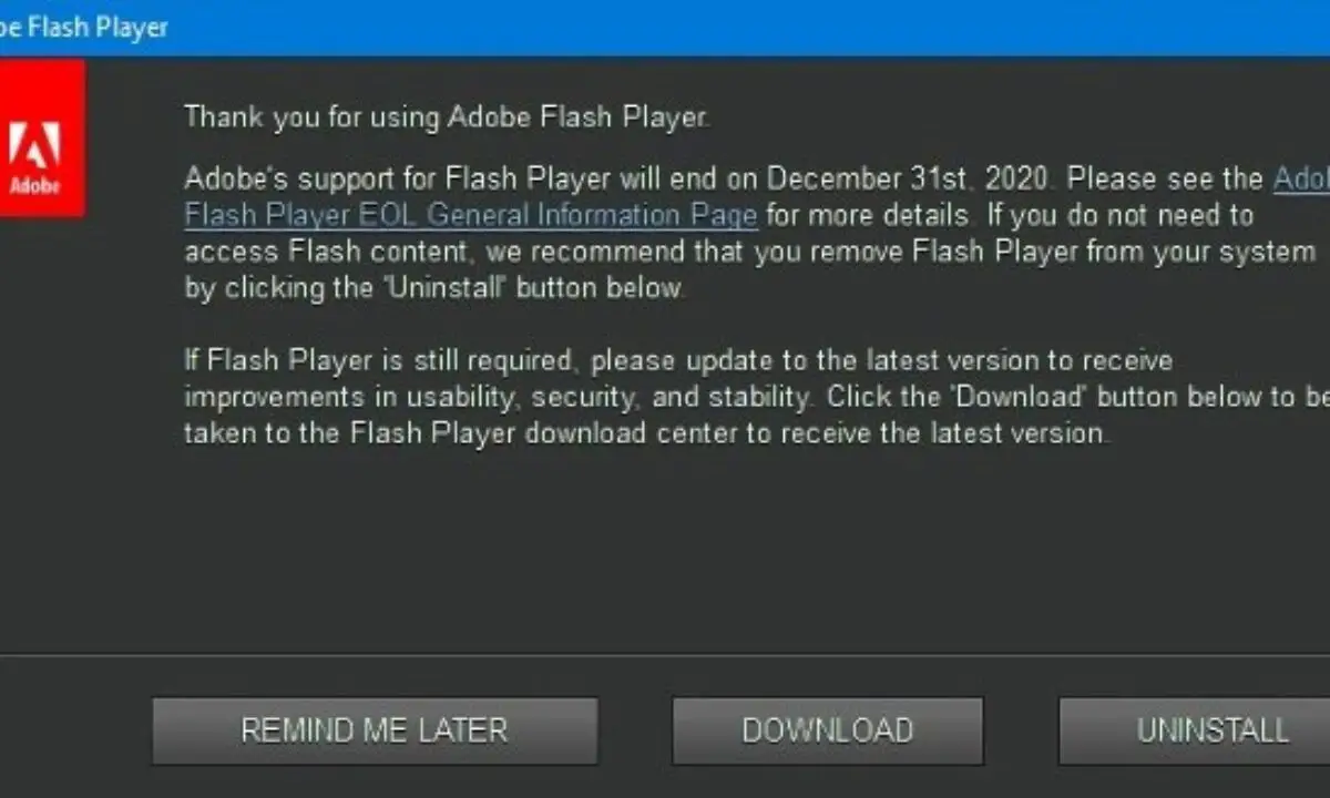 what version flash player adobe