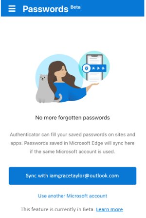 Microsoft Password Manager