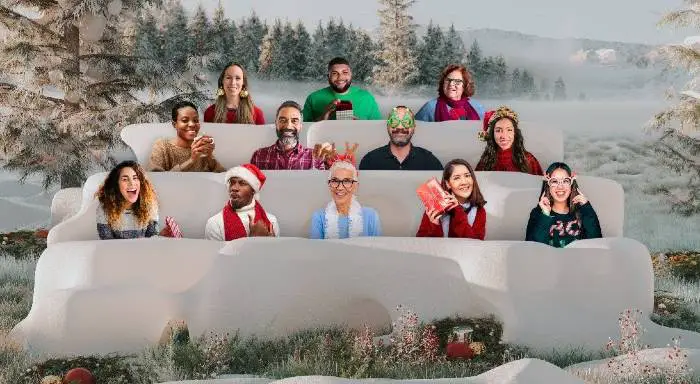 microsoft teams christmas background