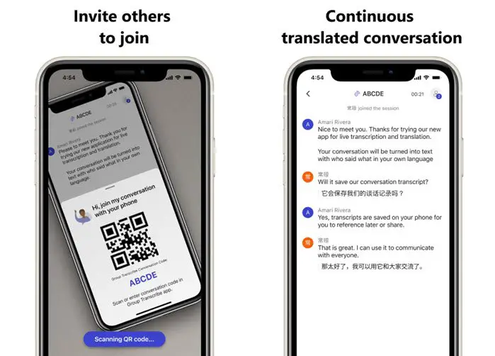 microsoft latest app for group transcriptions