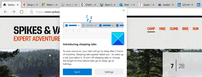 Edge Sleeping Tabs