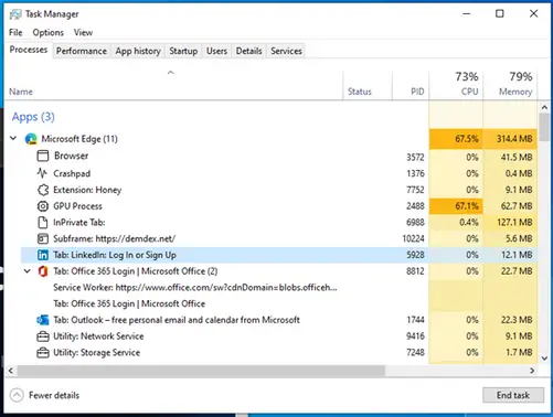 Task Manager to get Eco Mode and better Edge process management