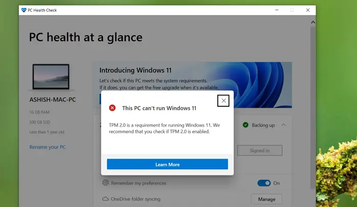 Windows 10 PC Upgrade Windows 11