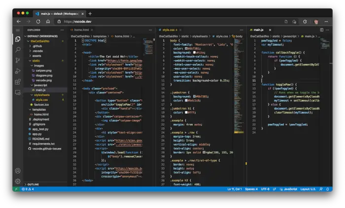 Microsoft VS Code is now available in the web browser