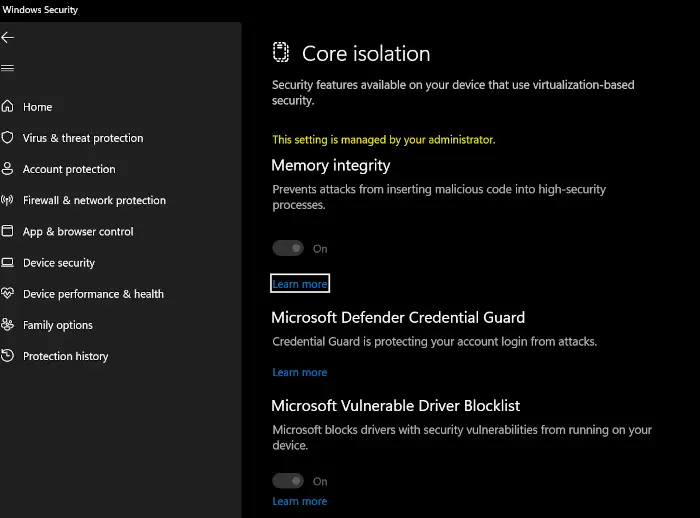 Microsoft Vulnerable Driver Blocklist feature in Defender