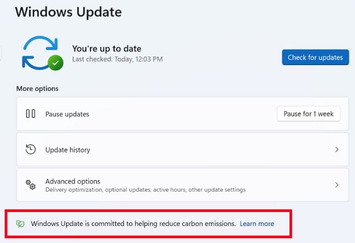 Windows Update Cleaner Energy